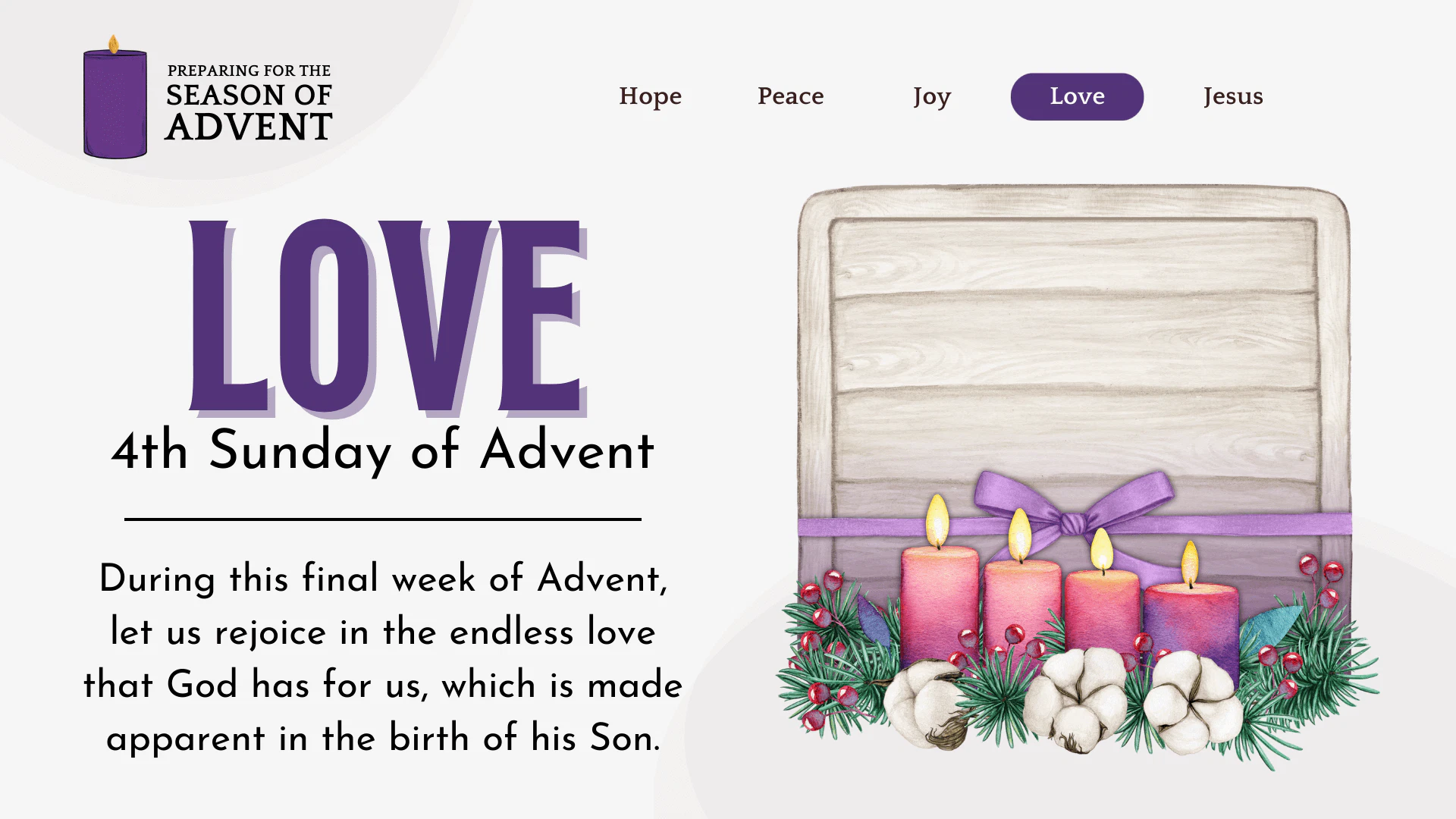 Advent-Reflection-Love